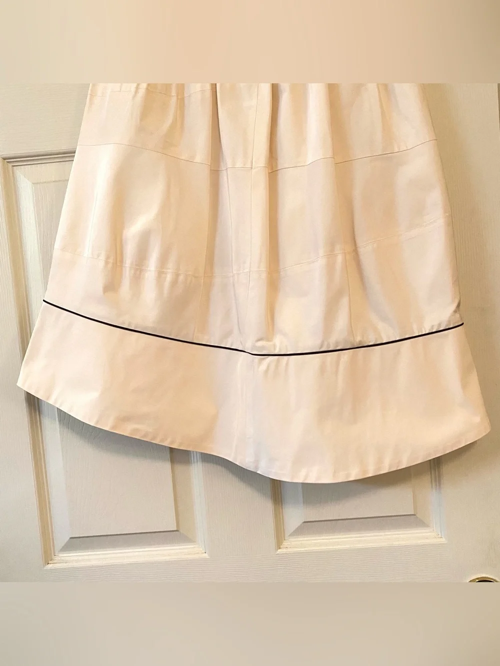 Vintage Yves Saint Laurent YSL 100% Silk Long Skirt Midi Cream White Chiffon XS - Picture 9 of 16